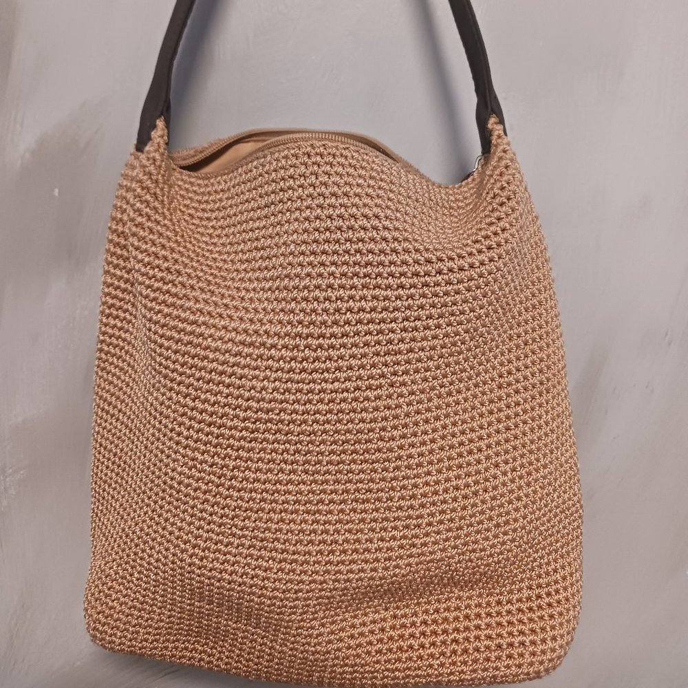 The Sak Caramel Knit Bag